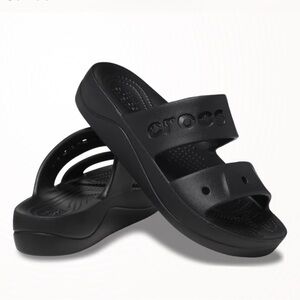 CROCS Black Baya Platform